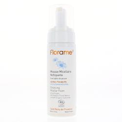 FLORAME Eaux florales bio - Mousse micellaire nettoyante bio flacon pompe 150ml
