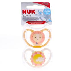 NUK SPACE SUCETTE 6-18M KOAL