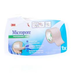 3M Micropore Sparadrap Microporeux Chair 25mm x 5m