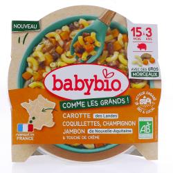 BABYBIO BOL CAROT COQUIL CHAMP JAMBON200G