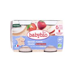 BABYBIO BRASSE VACHE POM FRAI 2X130G BIO
