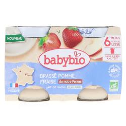 BABYBIO BRASSE VACHE POM FRAI 2X130G BIO