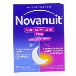 NOVANUIT NUIT COMPLETE 1,9MG 20 COMP