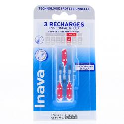 INAVA Brossettes interdentaires ISO4 larges pack de 3 recharges