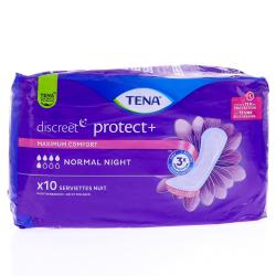 TENA DISCREET NORMAL NIGHT S10