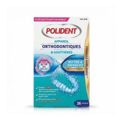 POLIDENT NETTOYANT ORTHOD 36 COMP NEW