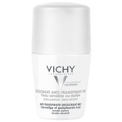 VICHY Déodorant anti-transpirant 48h peau sensible ou épilée Roll'on 50ml