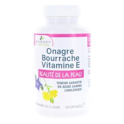 LES 3 CH&Ecirc;NES Onagre bourrache 150 capsules