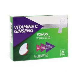 Comprimés à croquer vitamine C + ginseng 24 comprimés