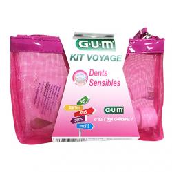 GUM Kit voyage dents sensibles trousse de 8 produits