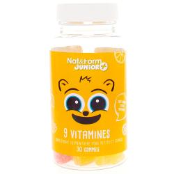 Junior + - 9 Vitamines - 30 oursons fruités et vitaminés