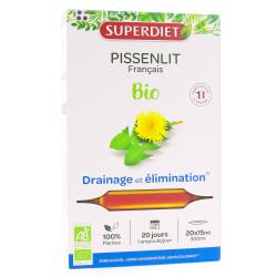 SUPERDIET Pissenlit élimination bio 20 ampoules