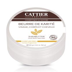 CATTIER - Beurre de Karité Parfum Miel Bio 100g
