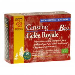 Ginseng gelée royale bio 10 ampoules de 10ml