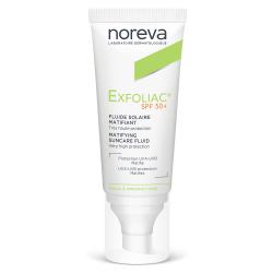 NOREVA Exfoliac fluide solaire matifiant SPF50+