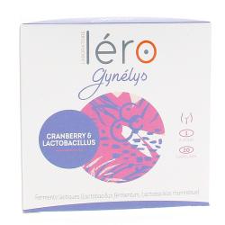 LERO Preserv' Gynélis cranberry lactobacillus Boîte de 20 capsules