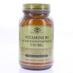 SOLGAR Vitamine B5 aci pantothénique 500mg 50 gélules