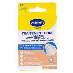 SCHOLL Expert traitement - Pansements coricides cors lot de 8