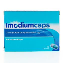 Imodium caps 2 mg Boîte de 12 gélules