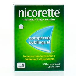 Nicorette microtab 2 mg Boîte de 100 comprimés
