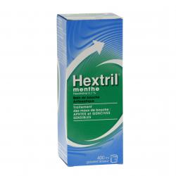 Hextril menthe 0,1 pour cent solution pour bain de bouche Flacon 400 ml