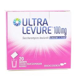 Ultra-levure 100 mg Boîte de 20 sachets