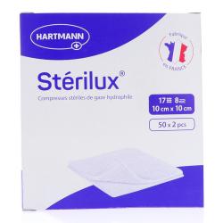 STERILUX COMPRESSES 10X10 BTE/50