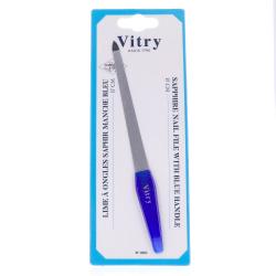 VITRY Lime &agrave; ongles saphir & acier