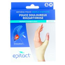 EPITACT Orthèse pouce Souple d'activité Main Gauche taille M (15-17 cm)