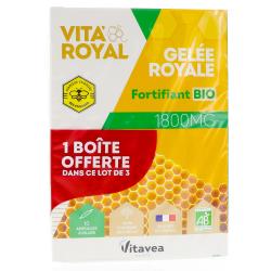 VITAVEA Gel&eacute;e royale bio 1800mg lot de 3 x 10 ampoules