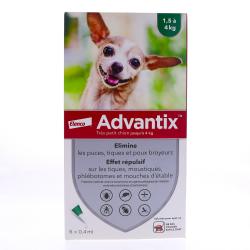 ADVANTIX très petit chien spot on