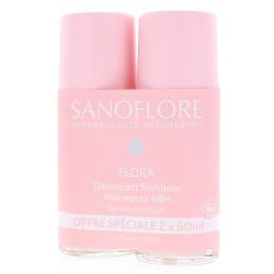 SANOFLORE DEO 48H FLORA 2X50ML DUO D