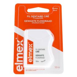 ELMEX Fil dentaire cir&eacute; go&ucirc;t menthe 50m