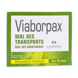 LEHNING Viaborpax mal des transports/montagnes comprim&eacute;s orodispersibles x 40