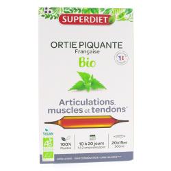 SUPERDIET Ortie Piquante bio articulations ampoules 15ml x 20