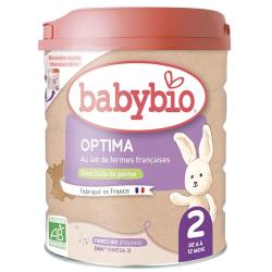 BABYBIO Lait Infantile - Optima 2 boite de 800g