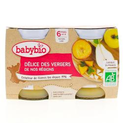 BABYBIO DELICE FRUITS 130G2