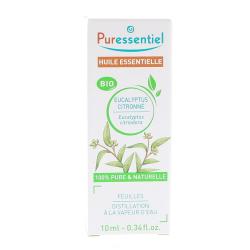 PURESSENT HUILE ESSENTIELLE EUCAL CITRONNE BIO10ML