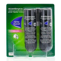 NICORETTE Spray buccal 1 mg/dose Goût fruits rouges 13.5 ml x 2