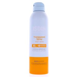 ISDIN Fotoprotector transparent spray wet skin SPF30 peaux atopiques spray 250ml