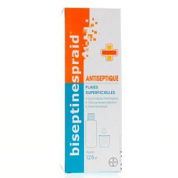 BAYER Biseptinespraid solution antiseptique Flacon de 125 ml