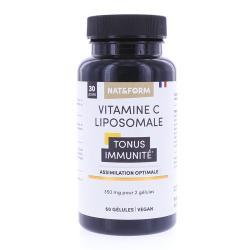 NAT & FORM Vitamines et min&eacute;raux - Vitamine C Liposomale 60 g&eacute;lules