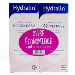 HYDRALIN Sècheresse crème lavante Flacon 200mlx2 - offre 20% sur le 2e