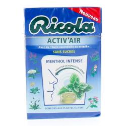 RICOLA  ACTIV AIR MENTHOL INTENSE