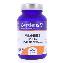 PHARM NATURE MICRONUTRITION Vitamines D3 + K2 Synergie Optimale 60 gélules