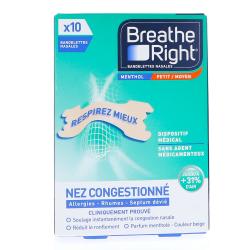 PRORHINEL Bandelettes nasales menthol x10