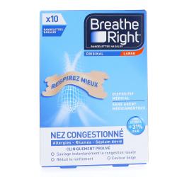 BREATHE RIGHT BANDEL NASALE ORIGIN L 10