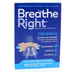 BREATHE RIGHT BANDEL NASALE ORIGIN L 10