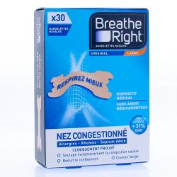 BREATHE RIGHT BANDEL NASALE ORIGIN L 30