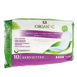 ORGANYC Protection serviette hygiénique flux extra x10